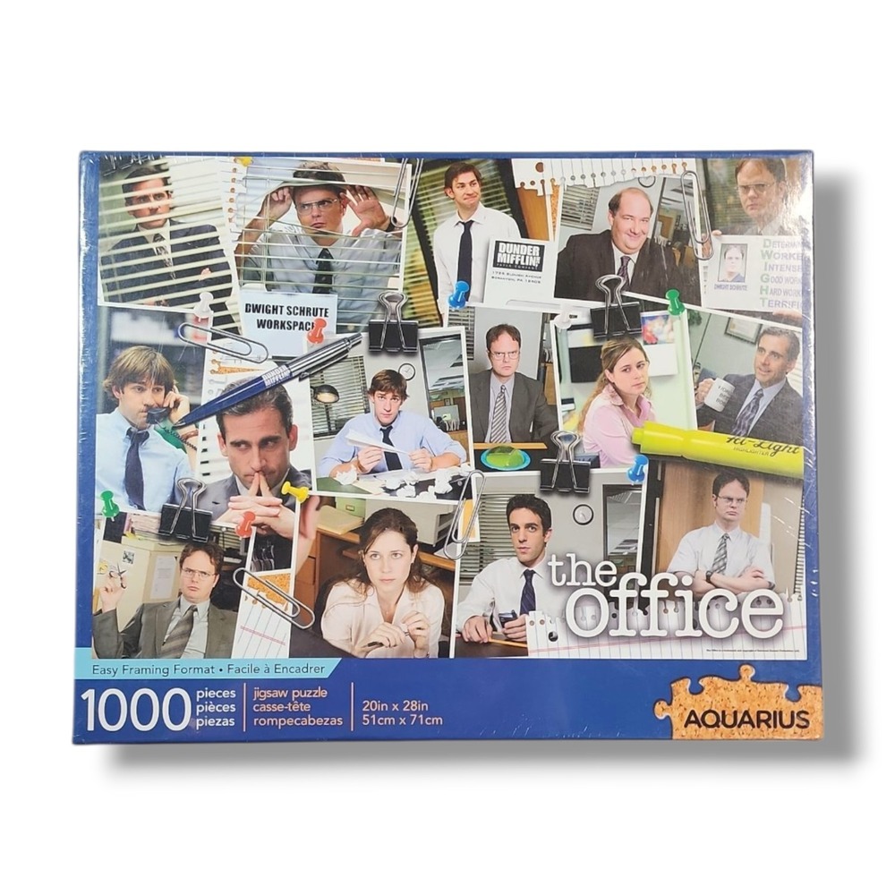 The Office Dwight Pam Jim Michael The Crew 1000 Pc‎ Aquarius Puzzle New Sealed